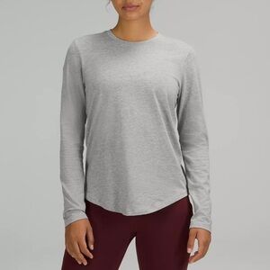 Lululemon- Longsleeve Grey Activewear Workout Top